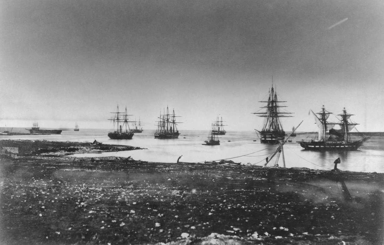 Krími háború, francia század, belépés a kikötőbe, 1855 alkotó: Jean Baptiste Henri Durand Brager
