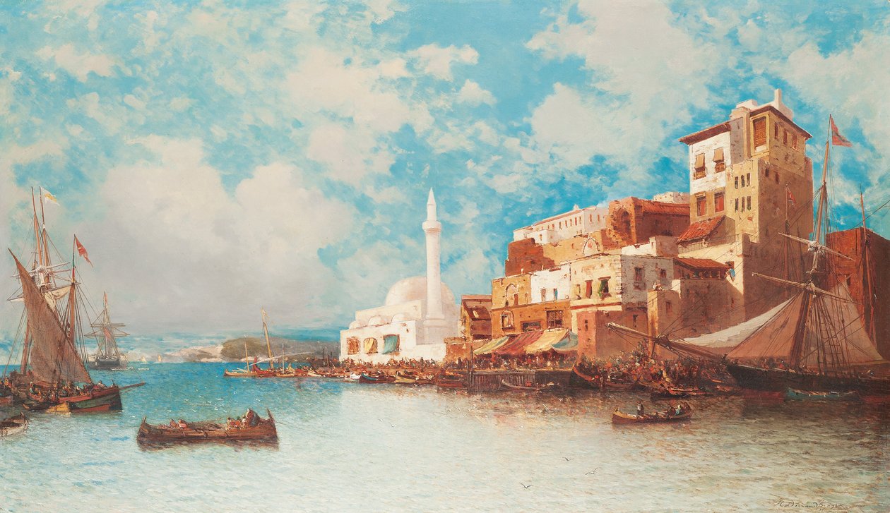 Keleti kikötő, 1871 alkotó: Jean Baptiste Henri Durand Brager