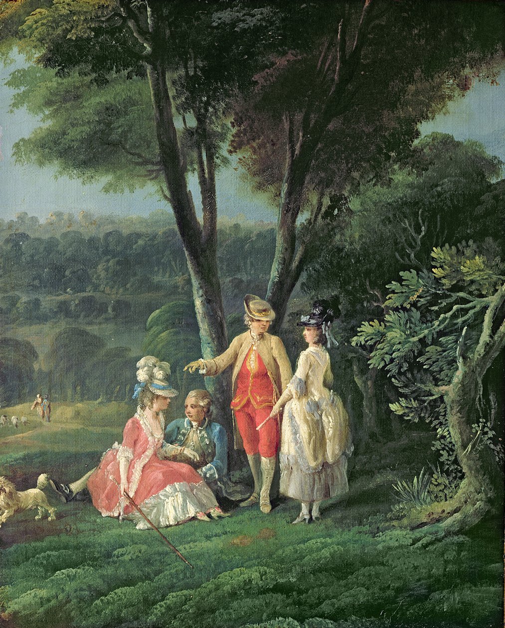 Séta a parkban alkotó: Jean Baptiste Hilair