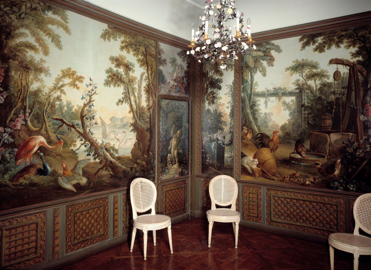 A Salon dearteau belső képe, Jean Baptiste Huet (1745-1811) által alkotó: Jean Baptiste Huet