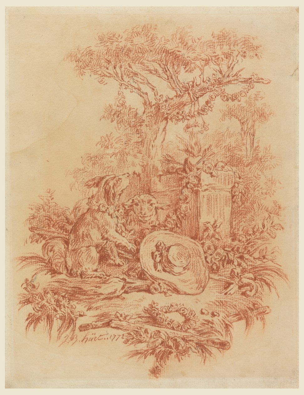 Pásztori alkotó: Jean Baptiste Huet