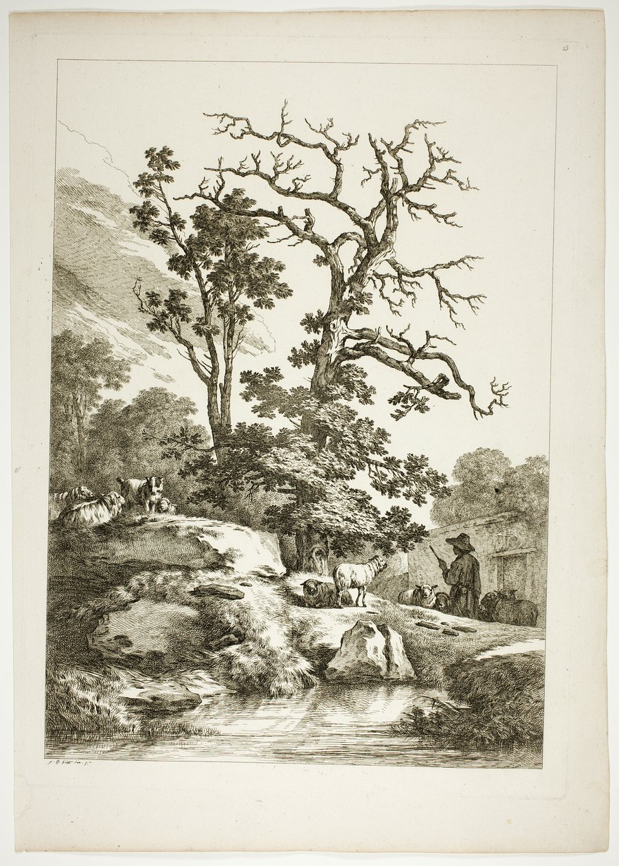 23/38. tábla az Oeuvres de J. B. Huet-ből alkotó: Jean Baptiste Huet