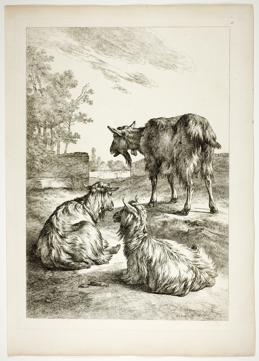 38/18. tábla az Oeuvres de J. B. Huetből alkotó: Jean Baptiste Huet