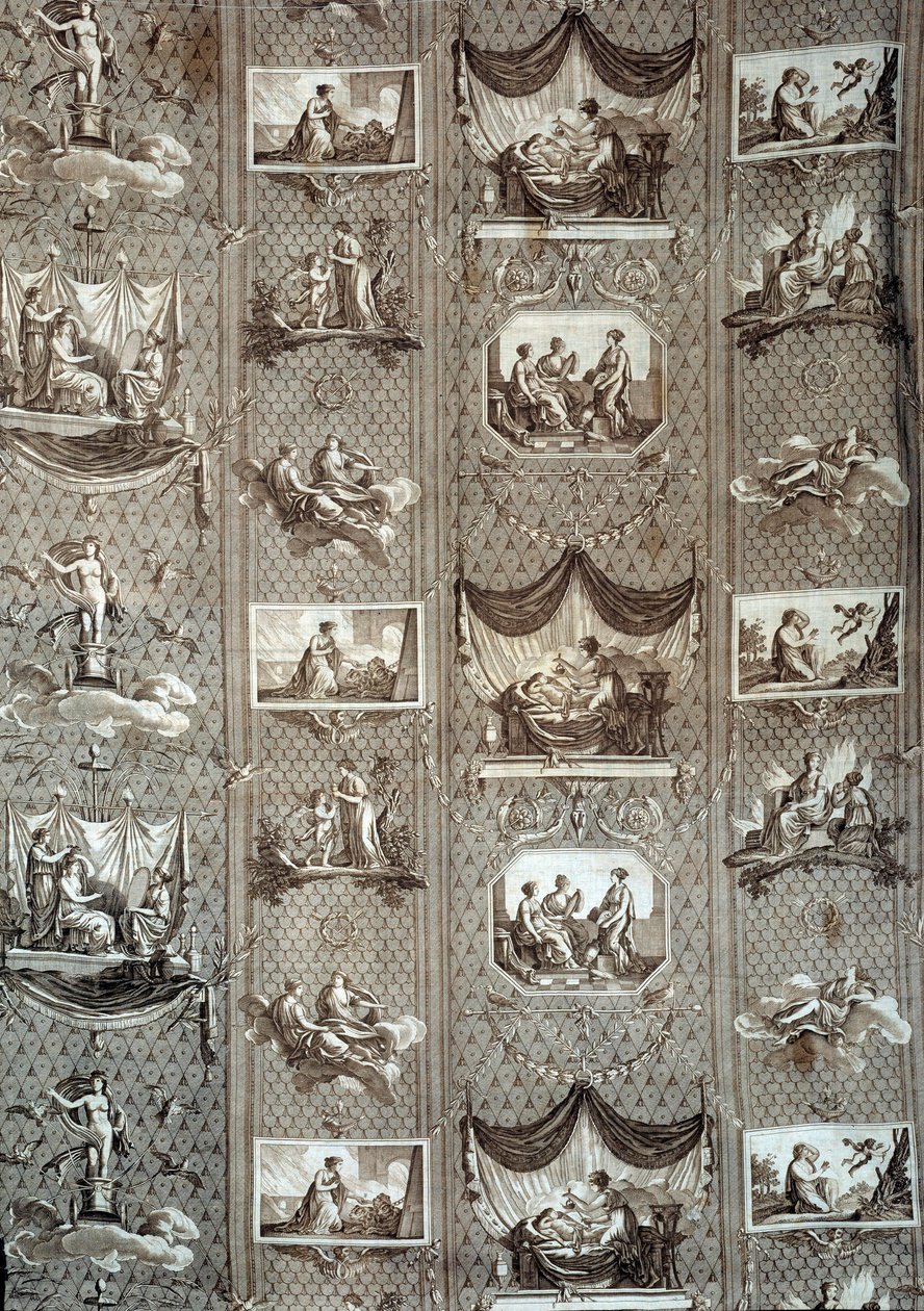 Pszichét és Ámort ábrázoló kárpit. Jean-Baptiste Huet (1745-1811) rajzából alkotó: Jean Baptiste Huet