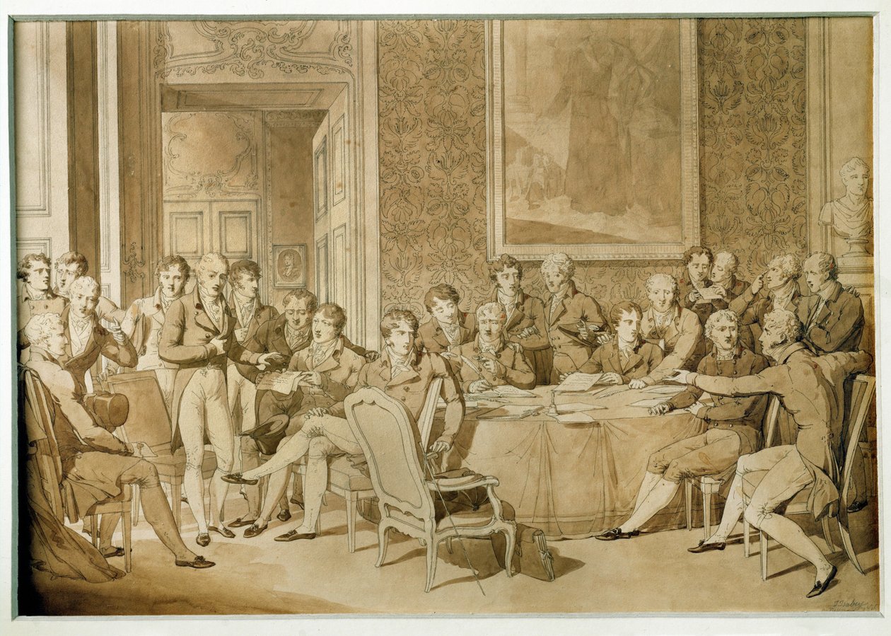 A bécsi kongresszus ülése ... alkotó: Jean Baptiste Isabey