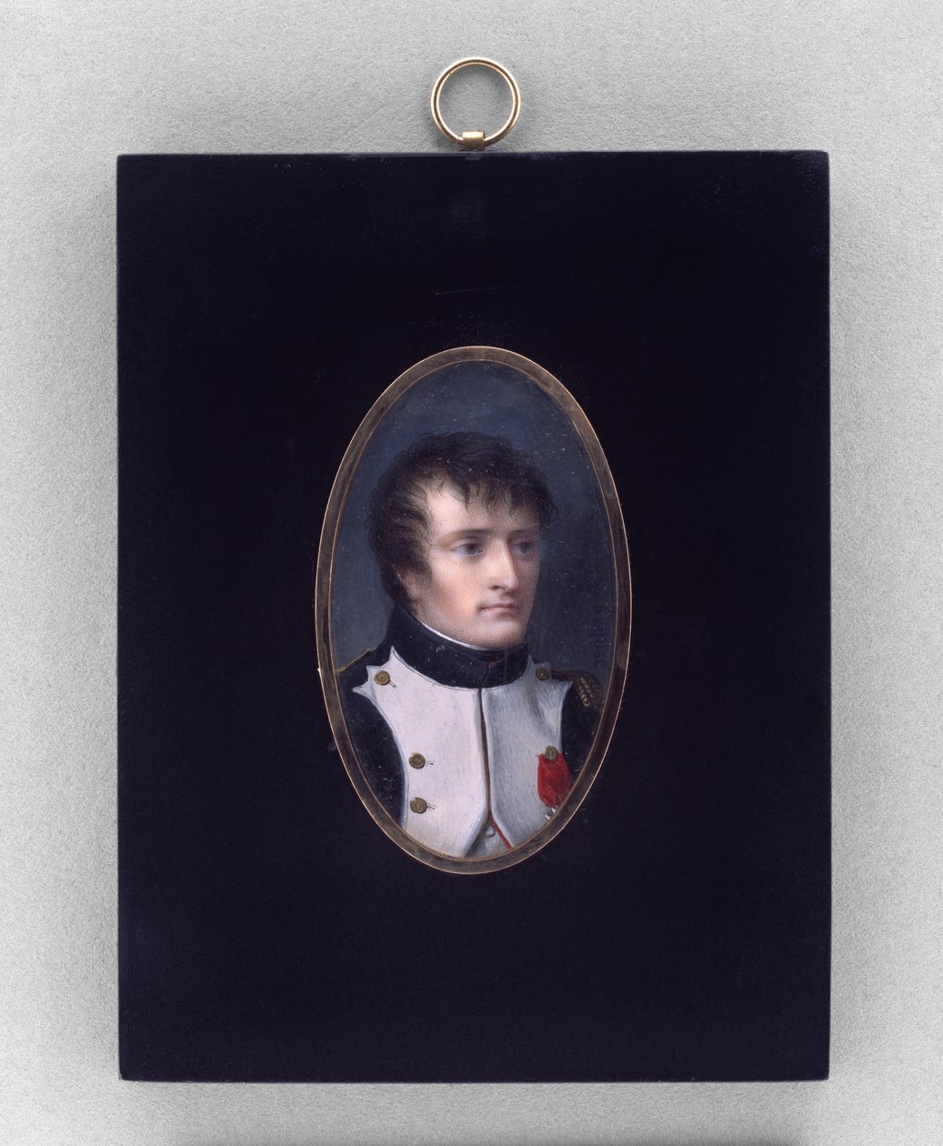Napóleon Bonaparte, 1804 körül (akvarell elefántcsonton alkotó: Jean Baptiste Isabey