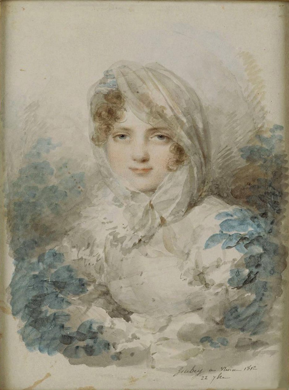 Ekaterina Pavlovna Bagration 1783-1857 portréja, szül. Skavronska alkotó: Jean Baptiste Isabey