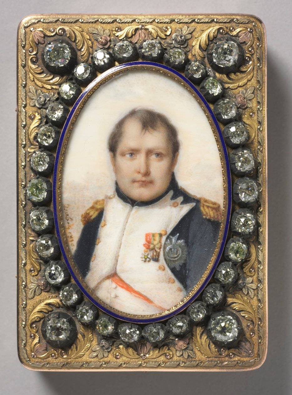 I. Napóleon, a francia császár portréja, 1810. alkotó: Jean Baptiste Isabey