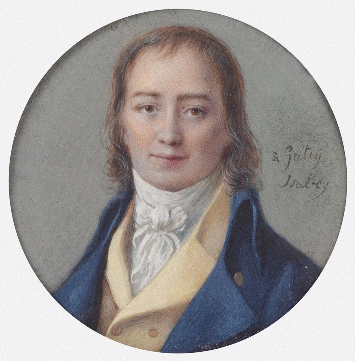 André Ernest Modeste Grétry zeneszerző portréja 1741-1813, 1786-1788. alkotó: Jean Baptiste Isabey
