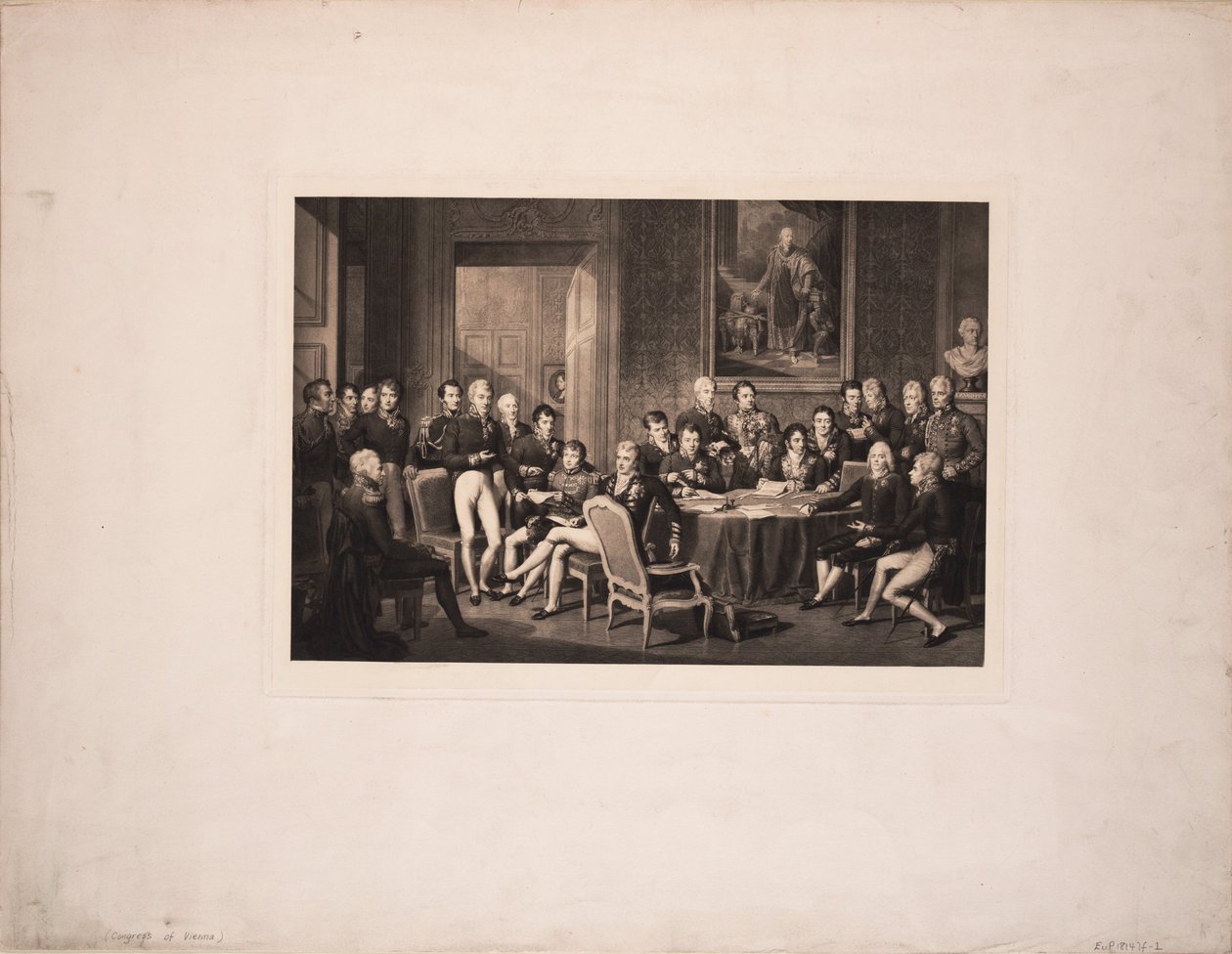 A bécsi kongresszus, c. 1815 alkotó: Jean Baptiste Isabey