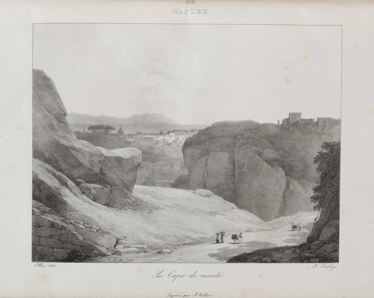 Olaszországi utazás 1822-ben alkotó: Jean Baptiste Isabey