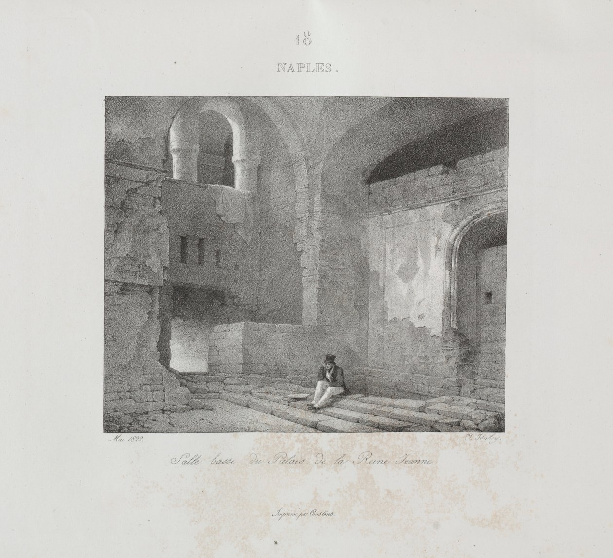 Olaszországi utazás 1822-ben, 1833-ban. alkotó: Jean Baptiste Isabey