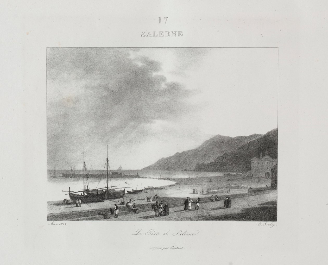 Olaszországi utazás 1822-ben, 1833-ban. alkotó: Jean Baptiste Isabey