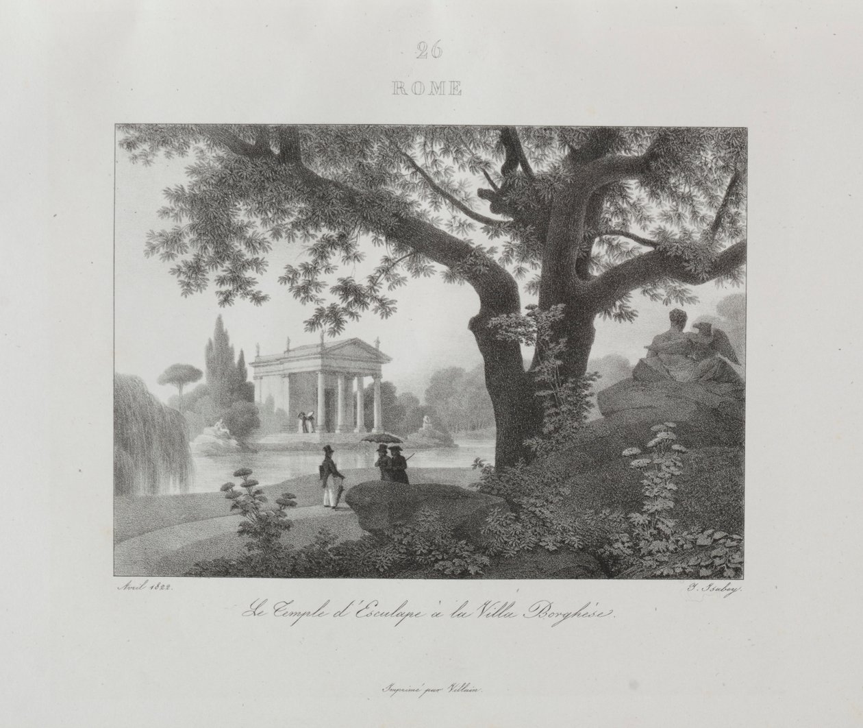 Olaszországi utazás 1822-ben, 1833-ban. alkotó: Jean Baptiste Isabey