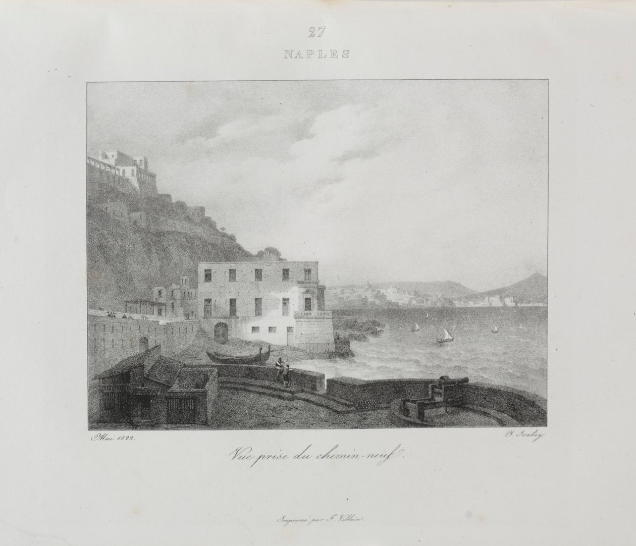 Olaszországi utazás 1822-ben, 1833-ban. alkotó: Jean Baptiste Isabey