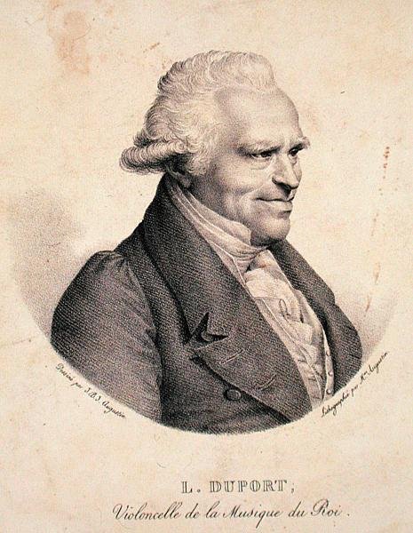 Jean-Louis Duport (1749-1819) Madame Augustin metszete (litho) alkotó: Jean Baptiste Jacques (after) Augustin