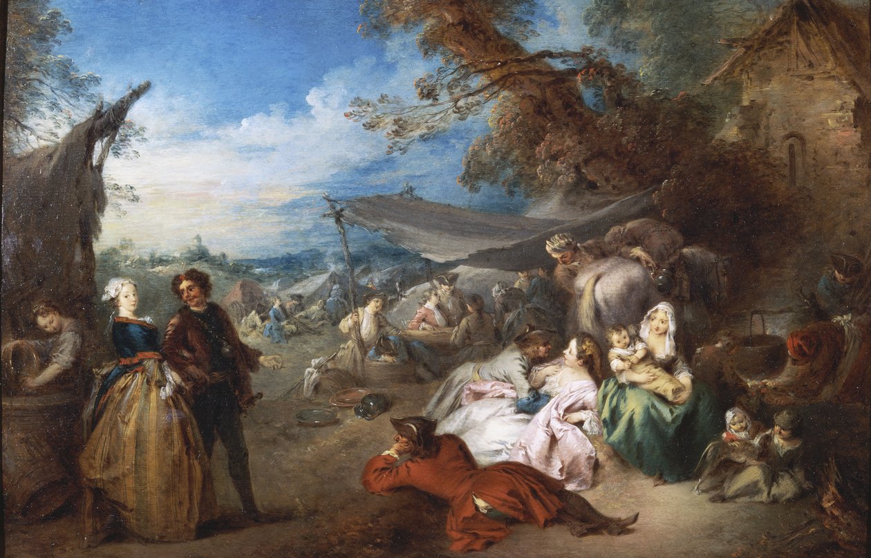 A csapatok megállása, Békének hívják alkotó: Jean Baptiste Joseph Pater