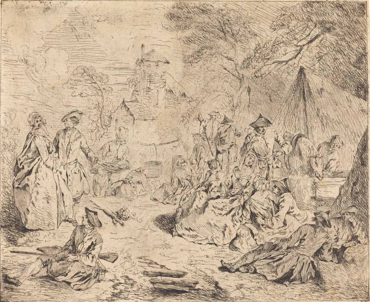Pihenő csapatok alkotó: Jean Baptiste Joseph Pater