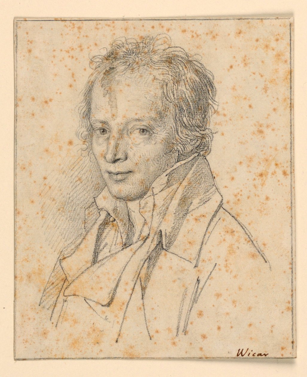 Egy fiatal férfi portréja alkotó: Jean Baptiste Joseph Wicar