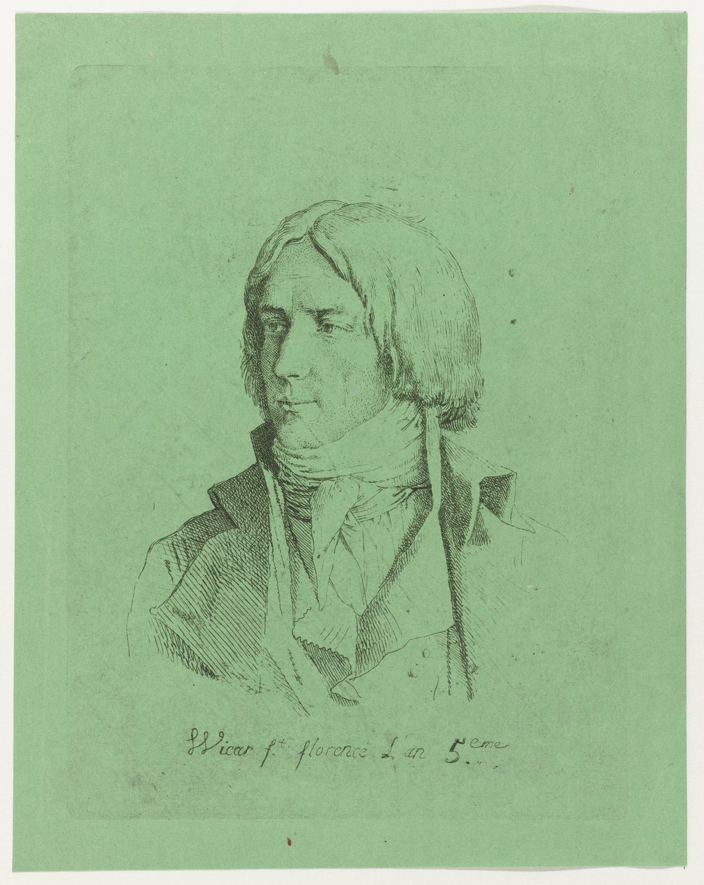 Egy ismeretlen fiatalember portréja alkotó: Jean Baptiste Joseph Wicar