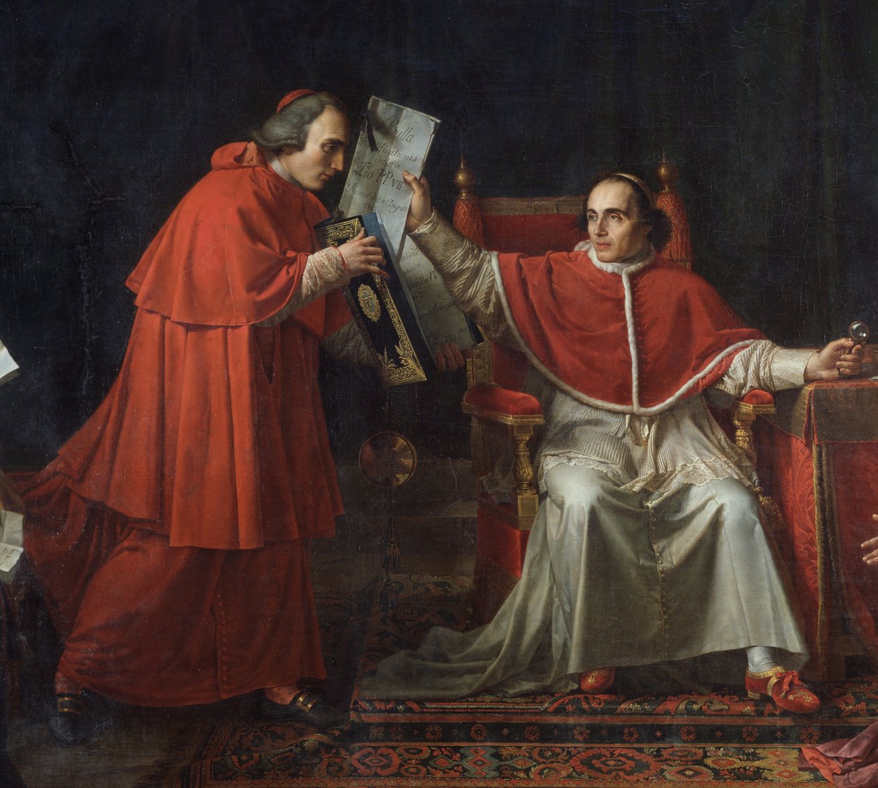 Pius pápa (1742-1823) augusztus 15-én aláírta a konkordátumot Franciaország és a szent ostrom (Saint Siege) között alkotó: Jean Baptiste Joseph Wicar