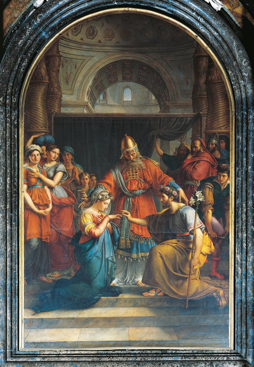 A szűz házassága alkotó: Jean Baptiste Joseph Wicar