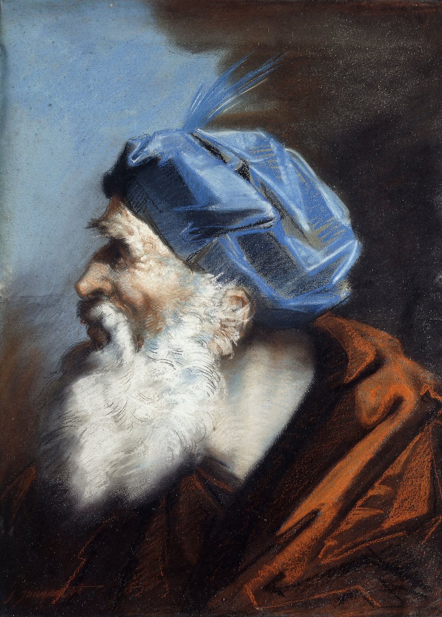 Arimatai József feje, balra nézve, alkotó: Jean Baptiste Jouvenet