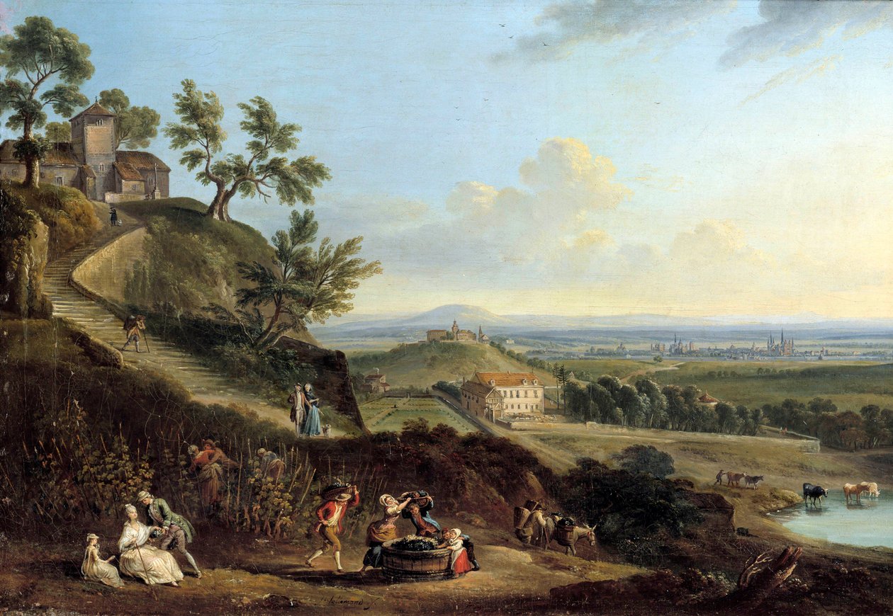 Jean Baptiste Lallemand (1710-1803) tájfestménye alkotó: Jean Baptiste Lallemand