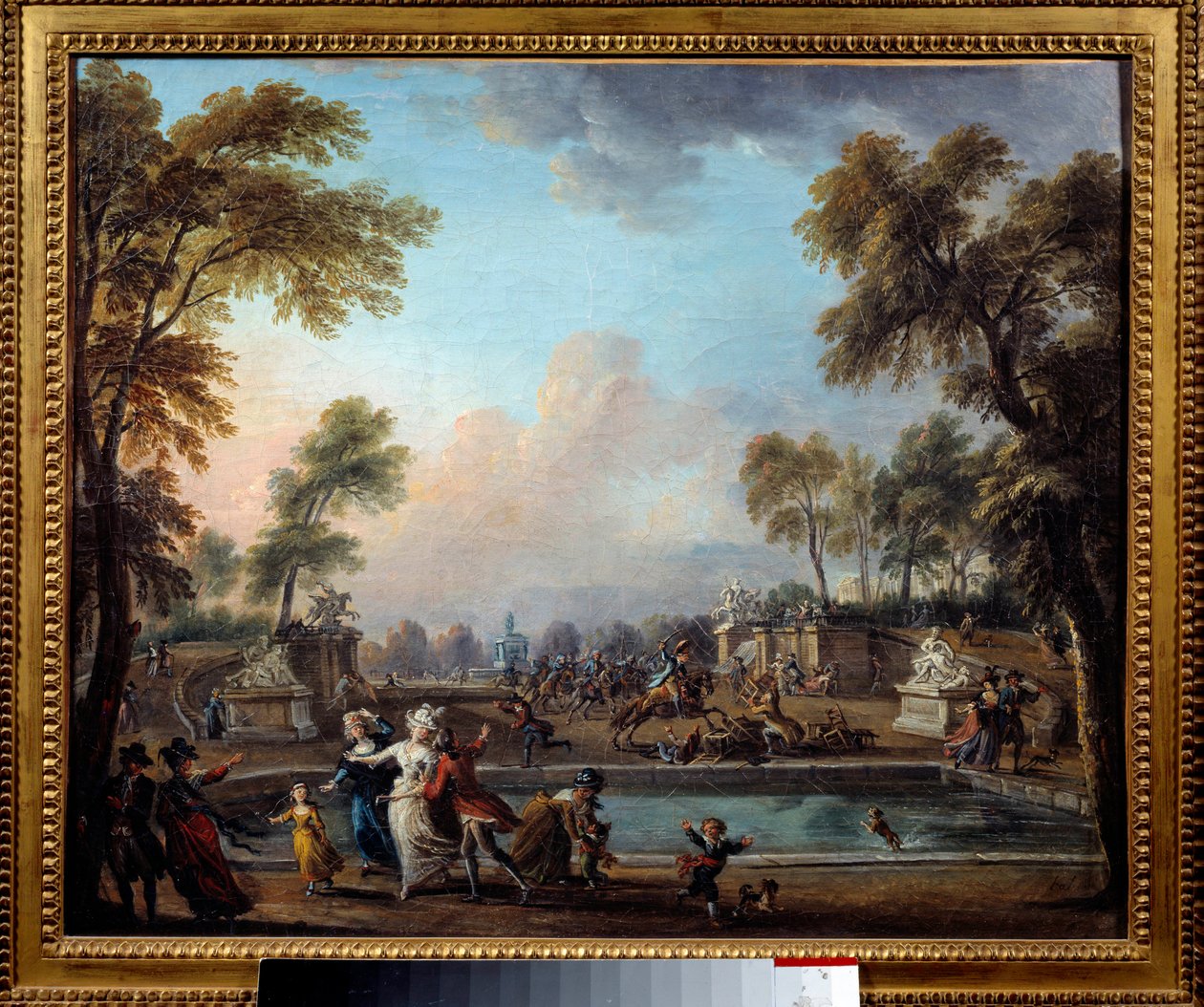 Lambesc hercegének vádja a Jardin des Tuileries-ben július 12-én alkotó: Jean Baptiste Lallemand