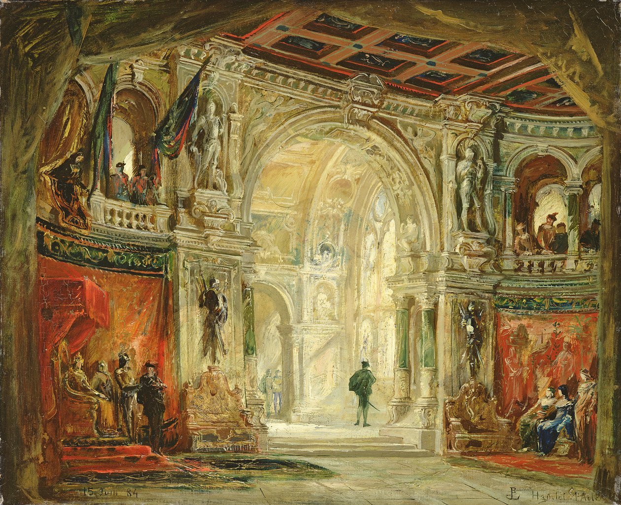 Hamlet, I. felvonás, 1884 alkotó: Jean Baptiste Lavastre