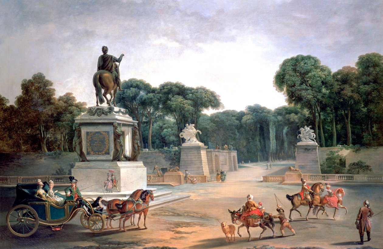 A XV. Lajos-palota bejárata, 1775 alkotó: Jean Baptiste Le Prince