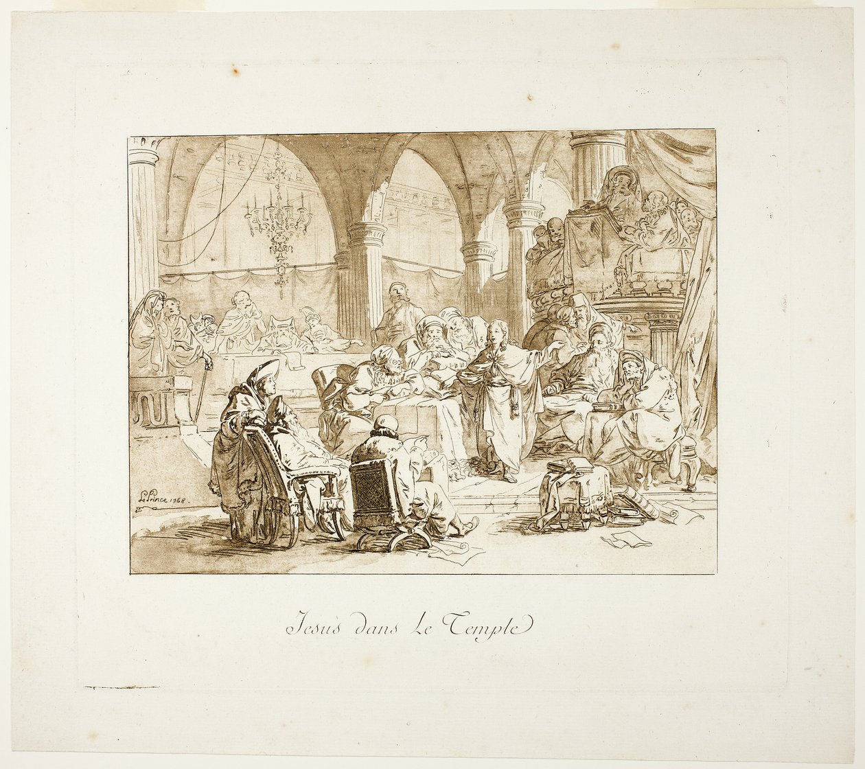 Jézus a templomban alkotó: Jean Baptiste Le Prince