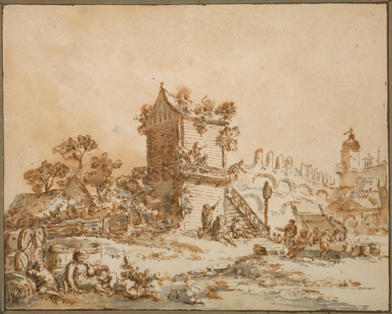 A Moszkvai Taverna, c. 1773. alkotó: Jean Baptiste Le Prince