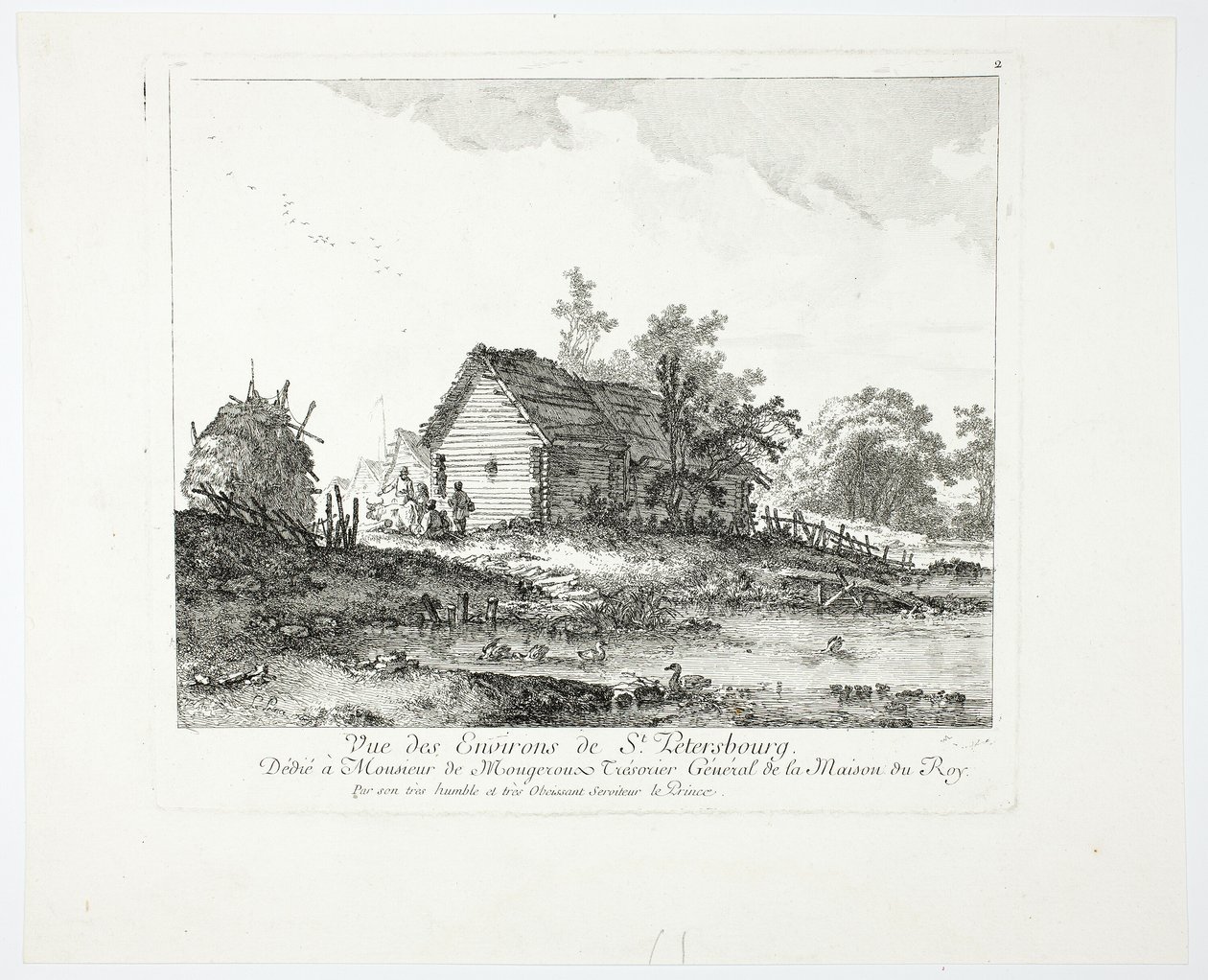 Nézet Szentpétervár közelében alkotó: Jean Baptiste Le Prince