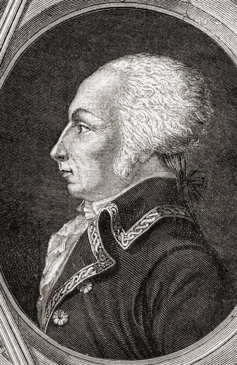 Francois Christophe Kellermann, Pannemaker-Ligny metszete, Louis Blanc (1811-82) "Histoire de la Revolution Francaise" című művéből alkotó: Jean Baptiste Lienard
