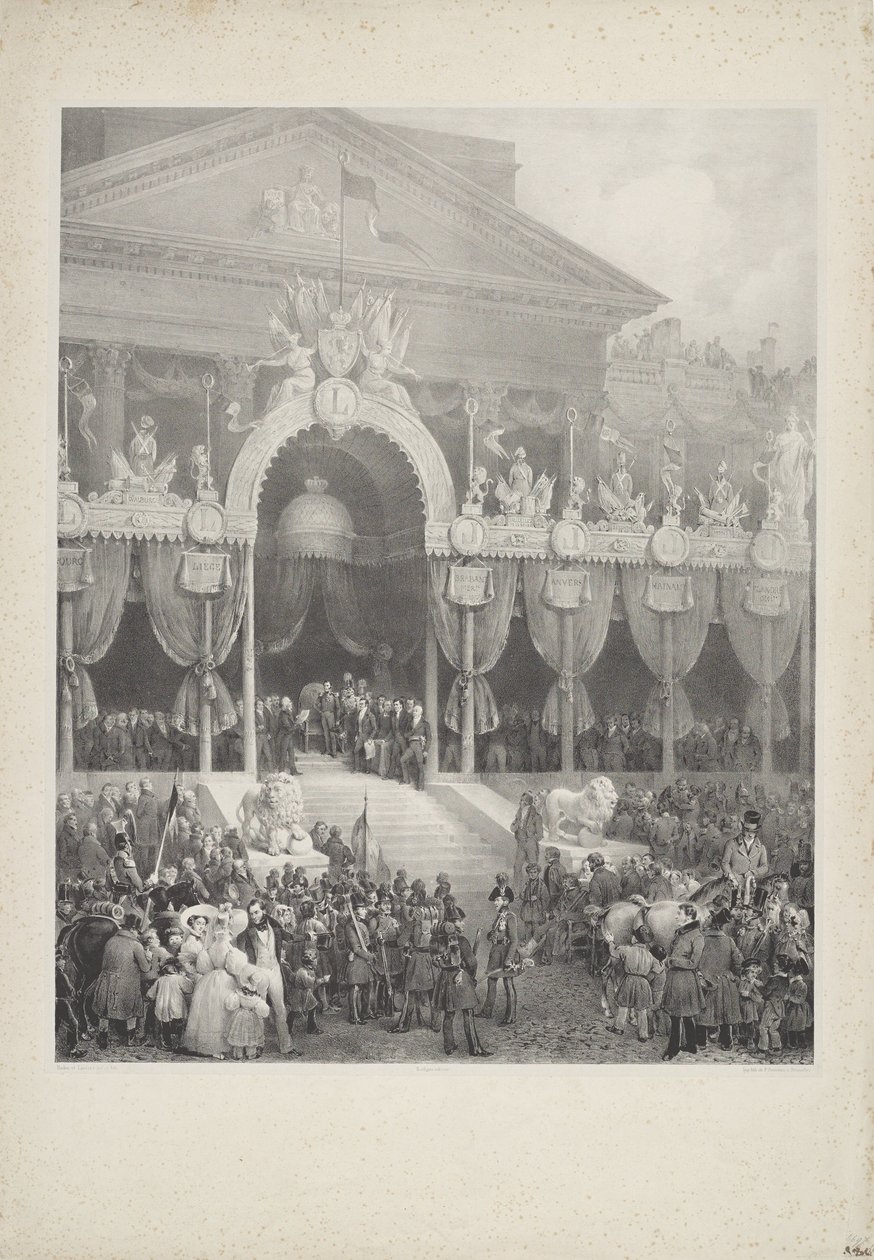 I. Lipót belgák királyává avatása, 1831 alkotó: Jean Baptiste Madou