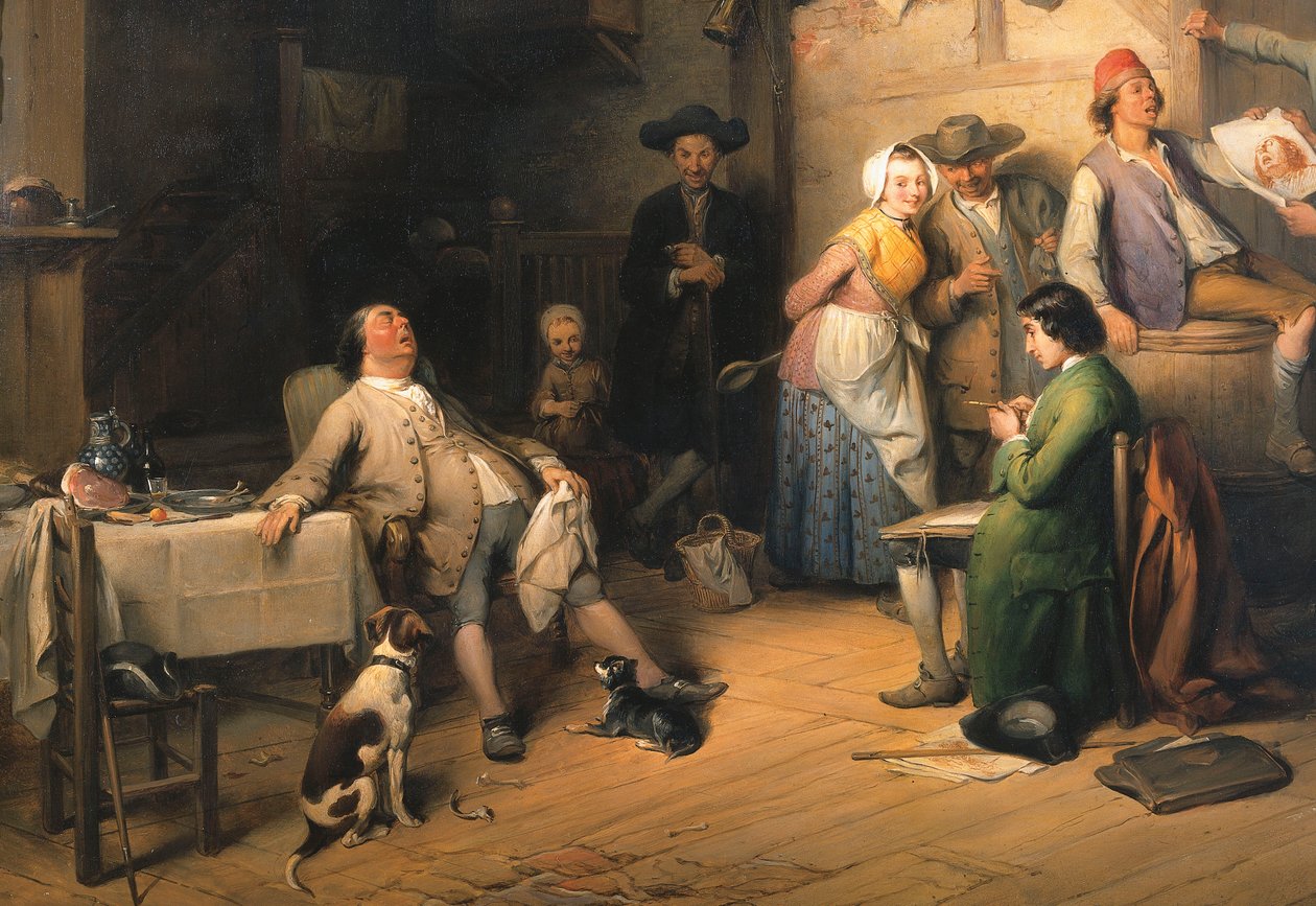A teljes sziesztában készült, 1842 alkotó: Jean Baptiste Madou