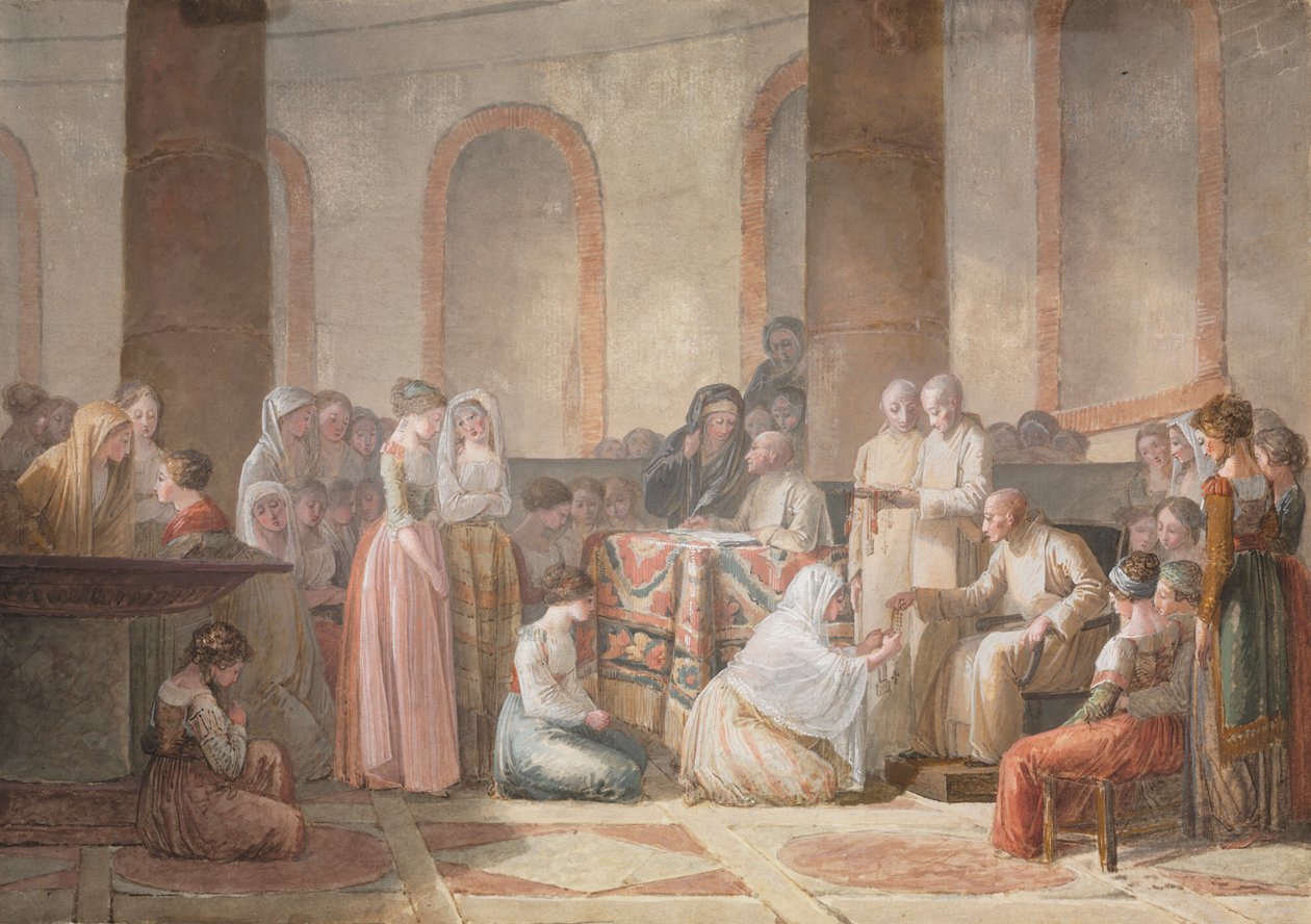 A rózsafüzér osztása alkotó: Jean Baptiste Mallet