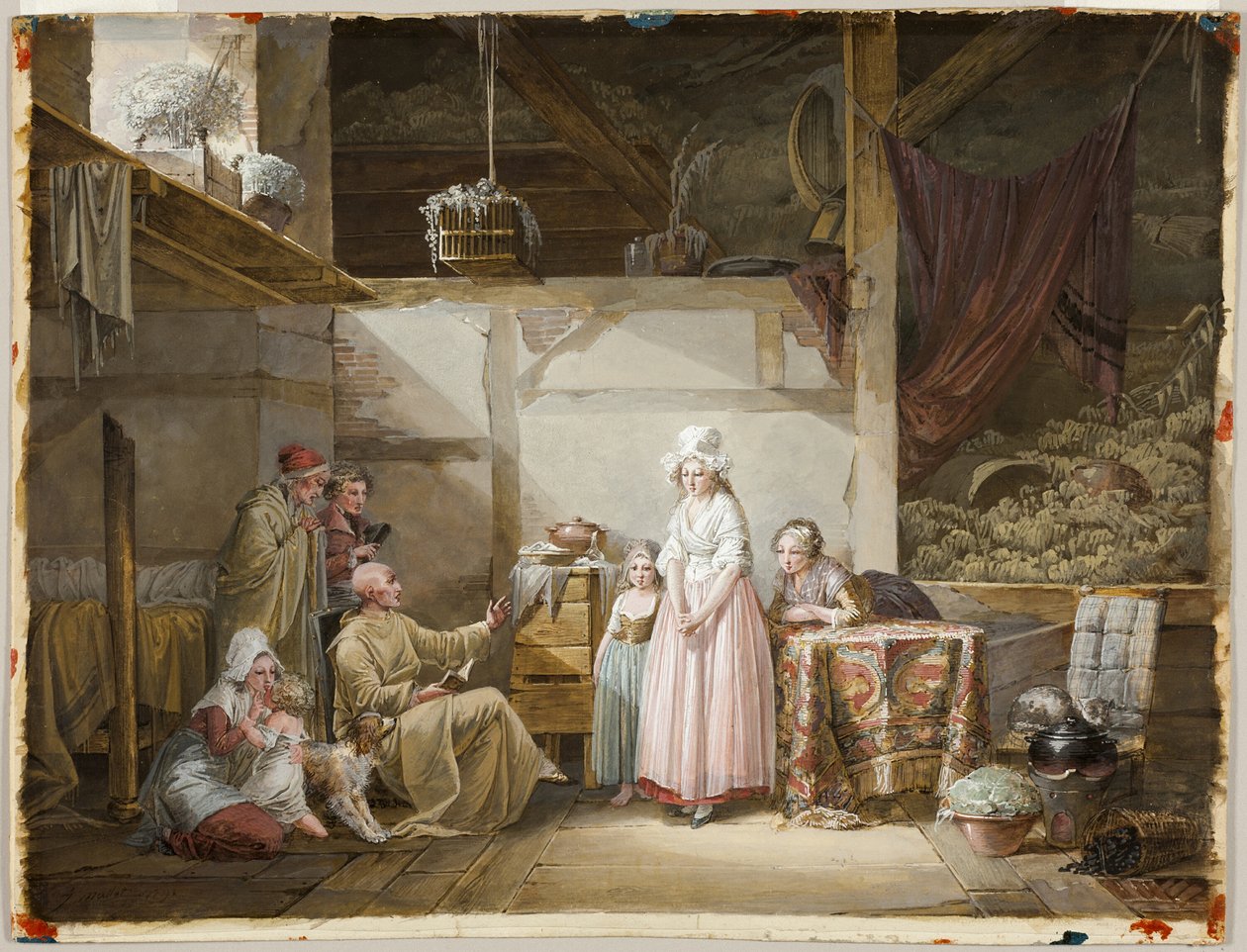 Az esti ima alkotó: Jean Baptiste Mallet