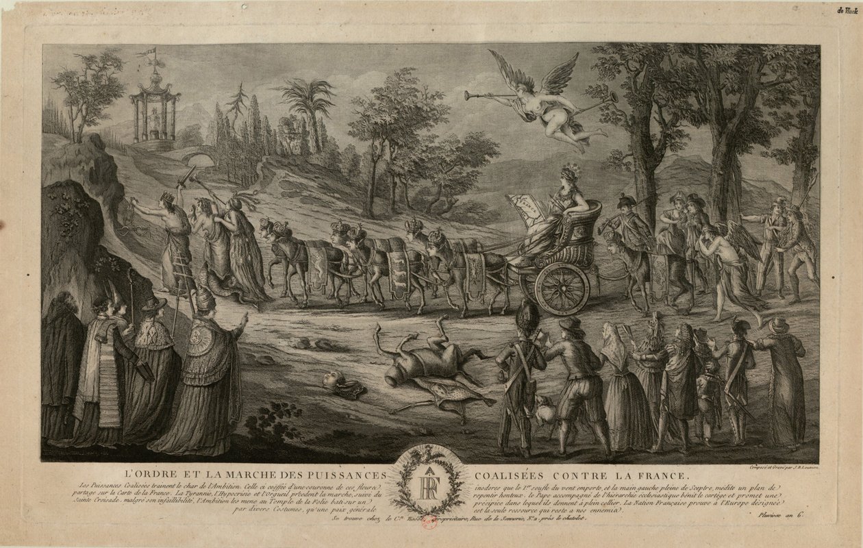 A hatalmak márciusa Franciaország ellen, 1798, 1798. alkotó: Jean Baptiste Marie Louvion