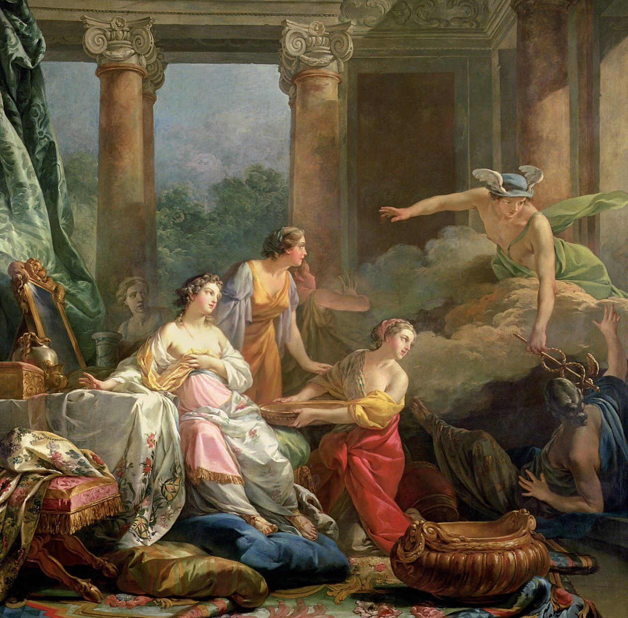 Mercury, Herse és Aglauros, 1763 alkotó: Jean Baptiste Marie Pierre