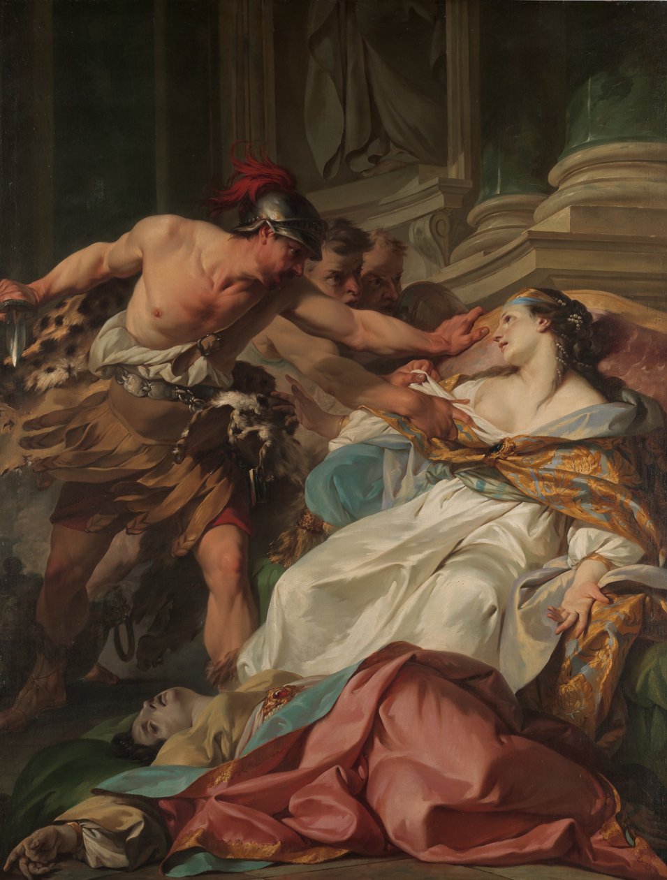 Harmonia halála, kb. 1740-41. alkotó: Jean Baptiste Marie Pierre