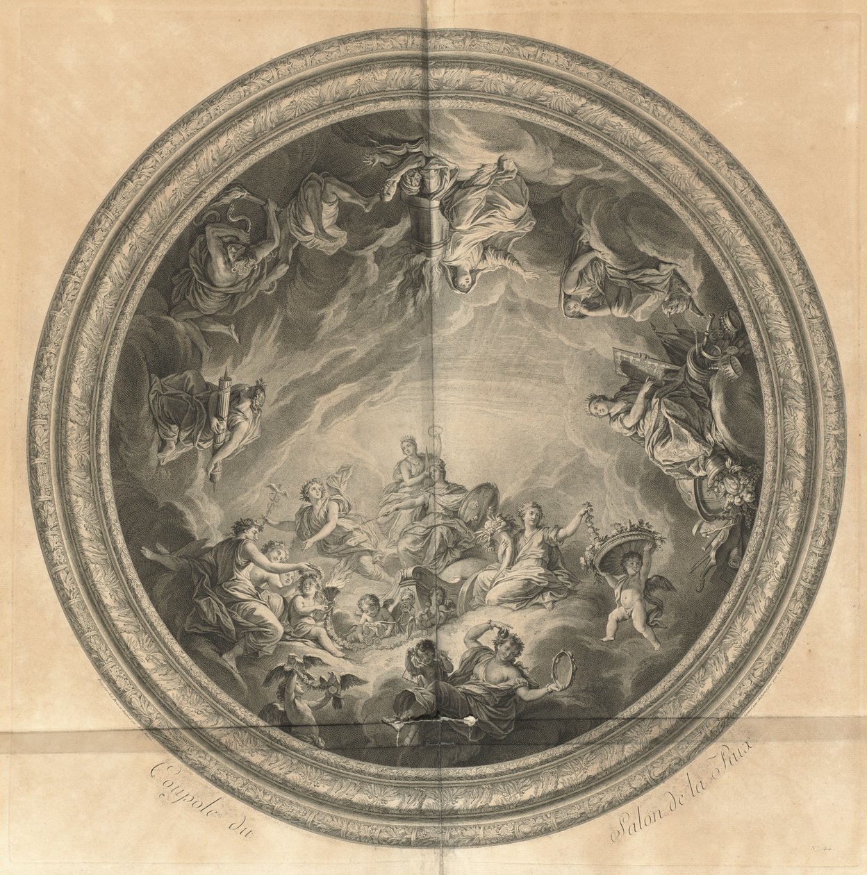 A Béke Szalon kupolája (Cupola of the Salon of Peace) [pl. 44] alkotó: Jean Baptiste Masse