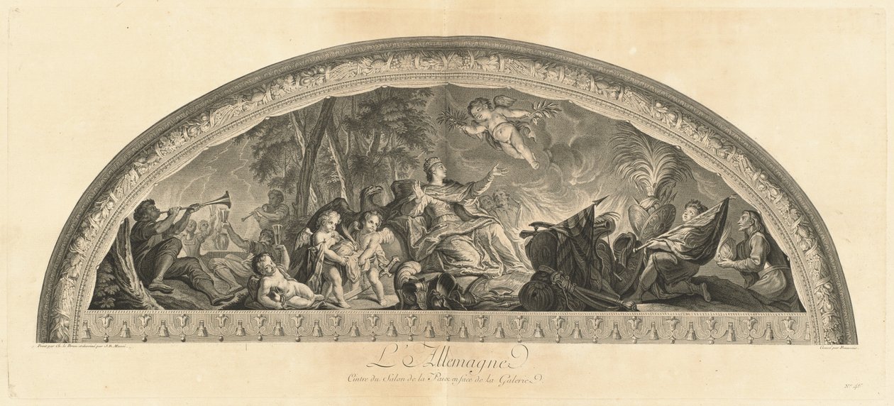 Németország, a Béke Szalon központja a Galériával szemben (Németország, a Béke Szalon központja a Galériával szemben) [pl. 46] alkotó: Jean Baptiste Masse