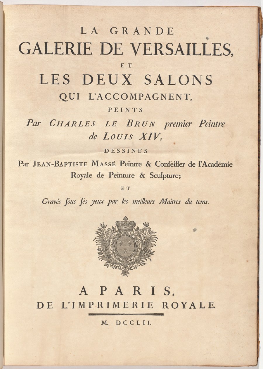 A Versailles-i Nagy Galéria és a két kísérő szalon (A Versailles-i Nagy Galéria és a Két kísérőszalon) alkotó: Jean Baptiste Masse