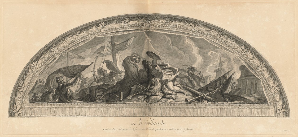 Holland, Center of the Salon of War in the Arcade that Opens to the Gallery (Holland, Center of the Salon of War in the Arcade that Opens into the Gallery) [pl. 39] alkotó: Jean Baptiste Masse