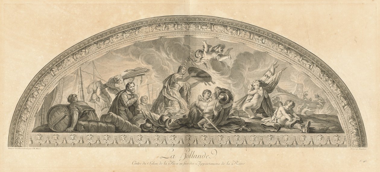 Hollandia, a Béke Szalon központja a Királynő Lakásaival szemben [pl. 48] alkotó: Jean Baptiste Masse