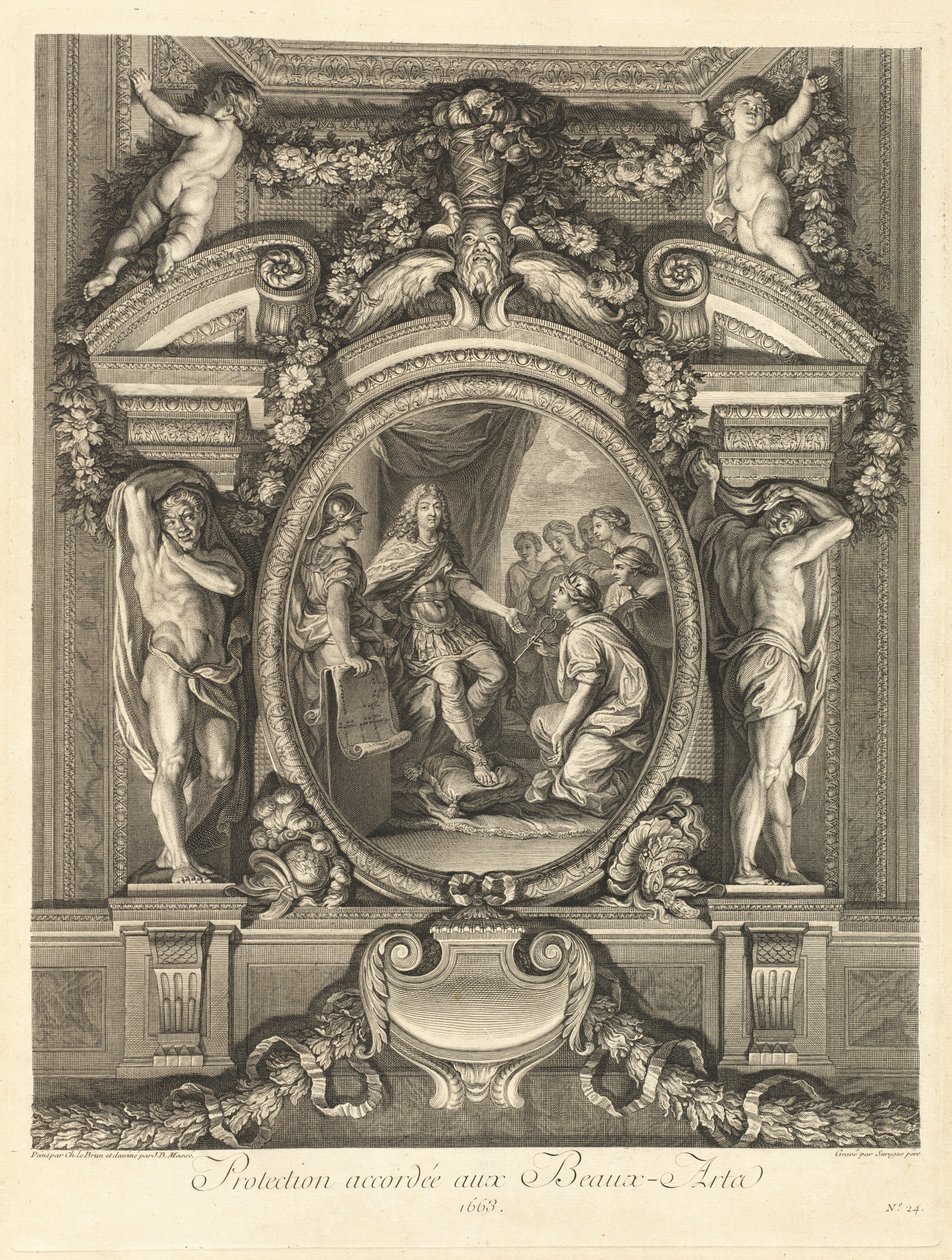 A képzőművészet védelme 1663 [pl. 24] alkotó: Jean Baptiste Masse