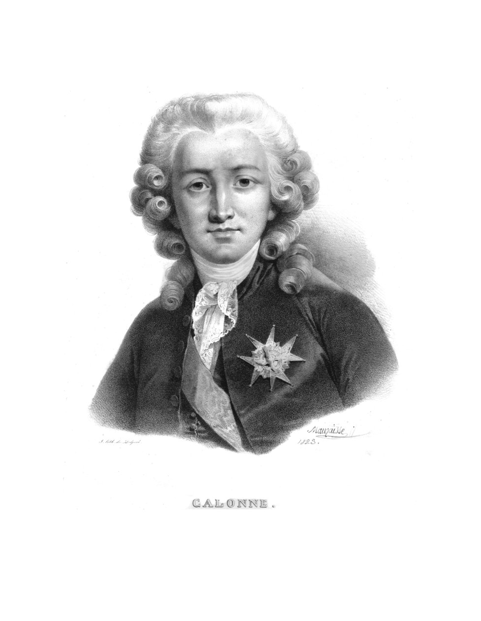 Calonne-i Károly Sándor, 1820-as évek. alkotó: Jean Baptiste Mauzaisse