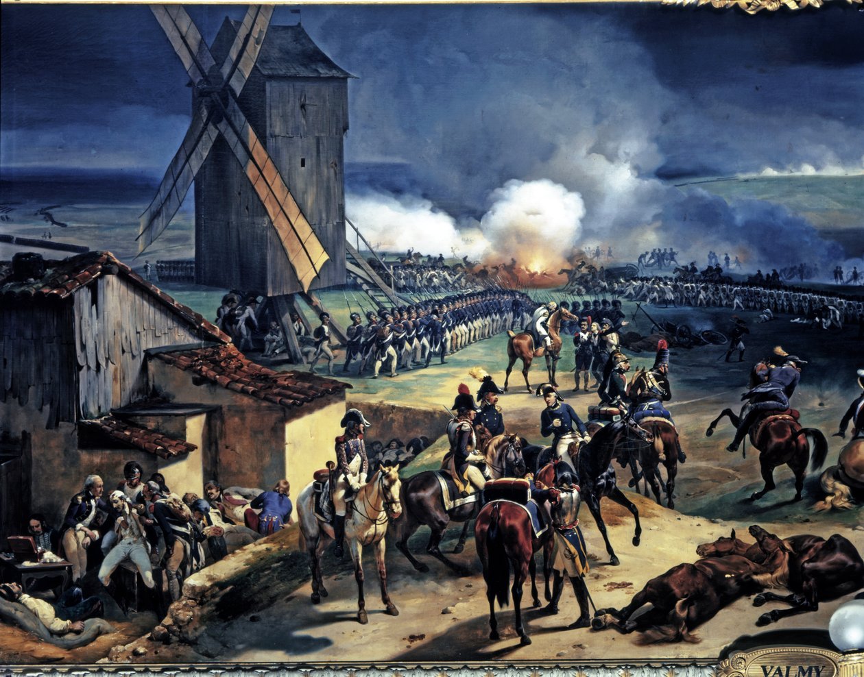 FRANCIA FORRADALOM: Valmy-i csata, 1792. szeptember 20.részlet alkotó: Jean Baptiste Mauzaisse